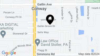 Map of 4506 GATLIN GROVE DR, ORLANDO FL, 32812