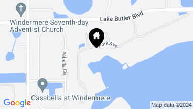 Map of 12528 PARK AVE, WINDERMERE FL, 34786