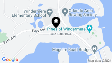 Map of 11113 LAKE BUTLER BLVD, WINDERMERE FL, 34786