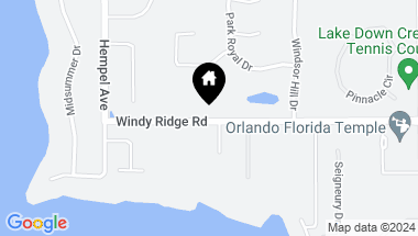 Map of 9621 WINDY RIDGE RD, WINDERMERE FL, 34786