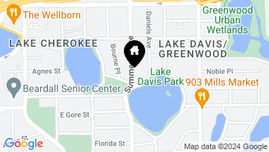 Map of 701 LAKE DAVIS DR, ORLANDO FL, 32806
