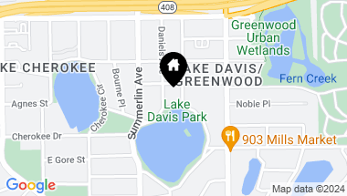 Map of 815 LAKE DAVIS DR, ORLANDO FL, 32806