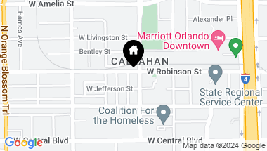 Map of 222 N PARRAMORE AVE, ORLANDO FL, 32801