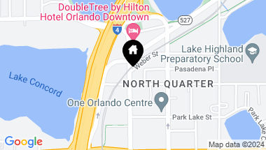 Map of 911 N ORANGE AVE #408, ORLANDO FL, 32801