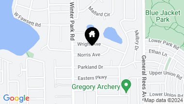 Map of 2723 NORRIS AVE, WINTER PARK FL, 32789