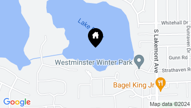 Map of 1745 LAKE BERRY DR, WINTER PARK FL, 32789