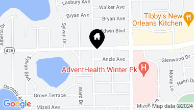 Map of 350 N PHELPS AVE, WINTER PARK FL, 32789