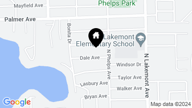 Map of 1645 DALE AVE, WINTER PARK FL, 32789