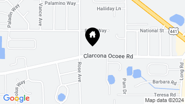 Map of 4945 CLARCONA OCOEE RD, ORLANDO FL, 32810