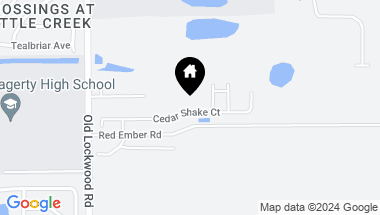 Map of 2506 CEDAR SHAKE CT, OVIEDO FL, 32765