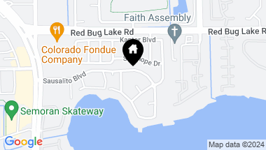 Map of 666 SAUSALITO BLVD, CASSELBERRY FL, 32707