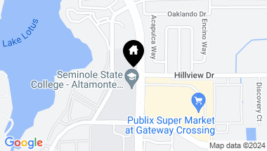 Map of HILLVIEW DR, ALTAMONTE SPRINGS FL, 32714