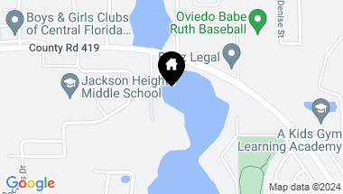 Map of 130 LONG ACRES LN, OVIEDO FL, 32765