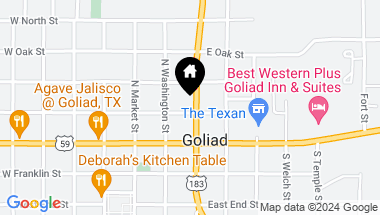 Map of 308 E Garden Street, Goliad TX, 77963