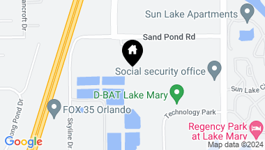 Map of 115 COMMERCE ST, LAKE MARY FL, 32746