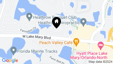Map of 193 WIMBLEDON CIR, LAKE MARY FL, 32746