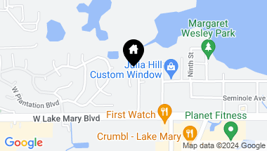 Map of 531 CRYSTAL RESERVE CT, LAKE MARY FL, 32746