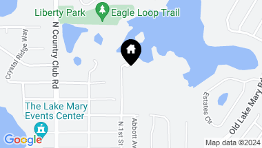 Map of 401 N 1ST ST, LAKE MARY FL, 32746