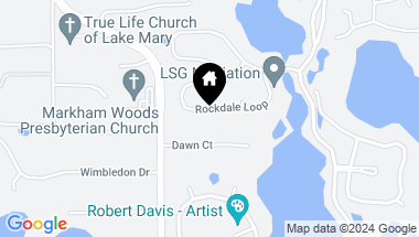 Map of 1617 ROCKDALE LOOP, LAKE MARY FL, 32746