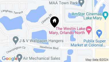 Map of 1190 GATWICK LOOP, LAKE MARY FL, 32746