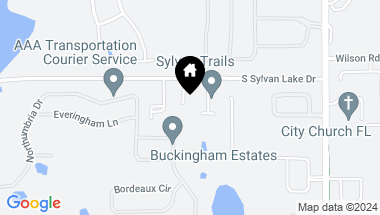 Map of 2217 LAKE SYLVAN OAKS CT, SANFORD FL, 32771