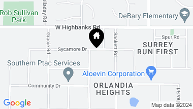 Map of 145 SYCAMORE DR, DEBARY FL, 32713
