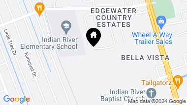 Map of 147 OLD MILL POND RD, EDGEWATER FL, 32141