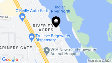 Map of 2109 S Riverside Drive, Edgewater FL, 32141