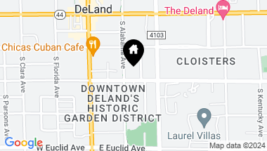 Map of 211 E VOORHIS AVE, DELAND FL, 32724