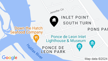 Map of 116 BEACH ST, PONCE INLET FL, 32127
