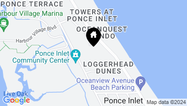 Map of 4670 LINKS VILLAGE DR #D502, PONCE INLET FL, 32127