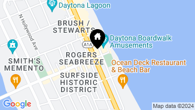 Map of 0 N Atlantic Avenue, Daytona Beach FL, 32118