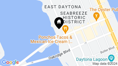 Map of 613 N Halifax Avenue, Daytona Beach FL, 32118