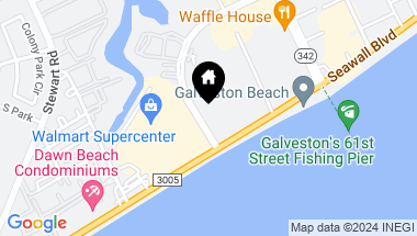 Map of 6300 Seawall Boulevard # 3225, Galveston TX, 77551