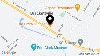Map of 302 E US Highway 90, Brackettville TX, 78832