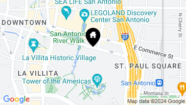Map of 610 E MARKET ST 3305, San Antonio TX, 78205