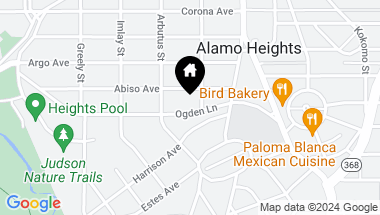 Map of 311 Ogden Ln, Alamo Heights TX, 78209
