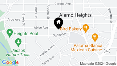 Map of 307 OGDEN LN, Alamo Heights TX, 78209