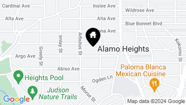 Map of 215 ARGO AVE, Alamo Heights TX, 78209