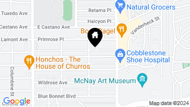 Map of 309 Rosemary Ave, Alamo Heights TX, 78209