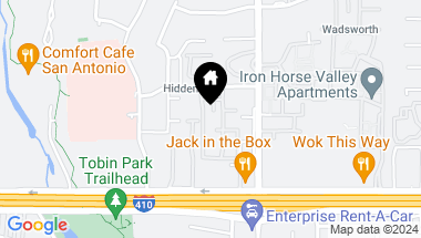 Map of 3678 Hidden Drive # 1701, San Antonio TX, 78217