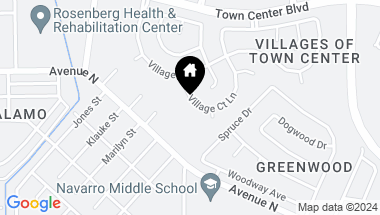 Map of 2001 Village Court Lane, Rosenberg TX, 77471