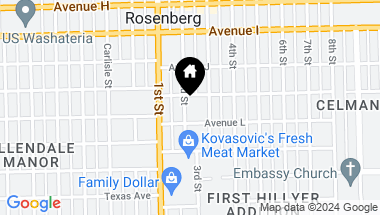 Map of 1309 2nd Street, Rosenberg TX, 77471