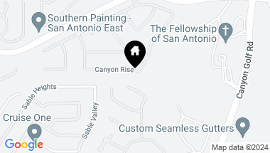 Map of 542 Canyon Rise, San Antonio TX, 78258