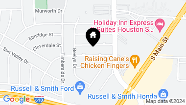 Map of 3302 Westridge Street, Houston TX, 77025