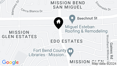 Map of 15802 Mission Estates Court, Houston TX, 77083