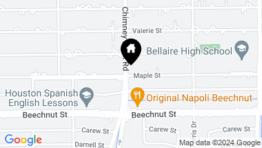 Map of 5228 Maple Street, Bellaire TX, 77401