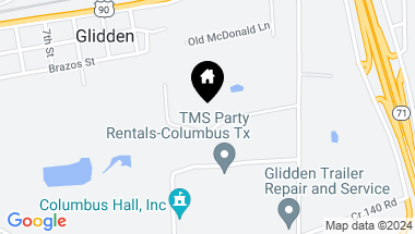 Map of 1040 Shirley Oaks Street, Columbus TX, 78934