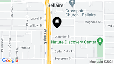 Map of 4616 Oleander Street, Bellaire TX, 77401