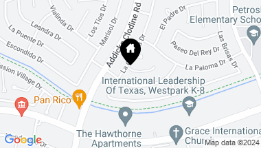 Map of 15515 Monte Vista Drive, Houston TX, 77083